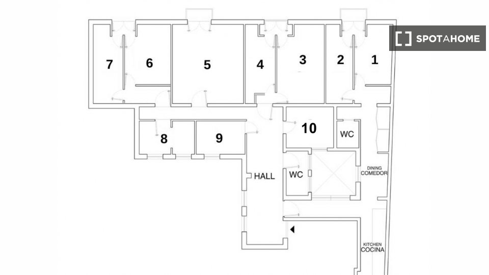 Double room Barcelona, 13 beds, 400m² — photo 6