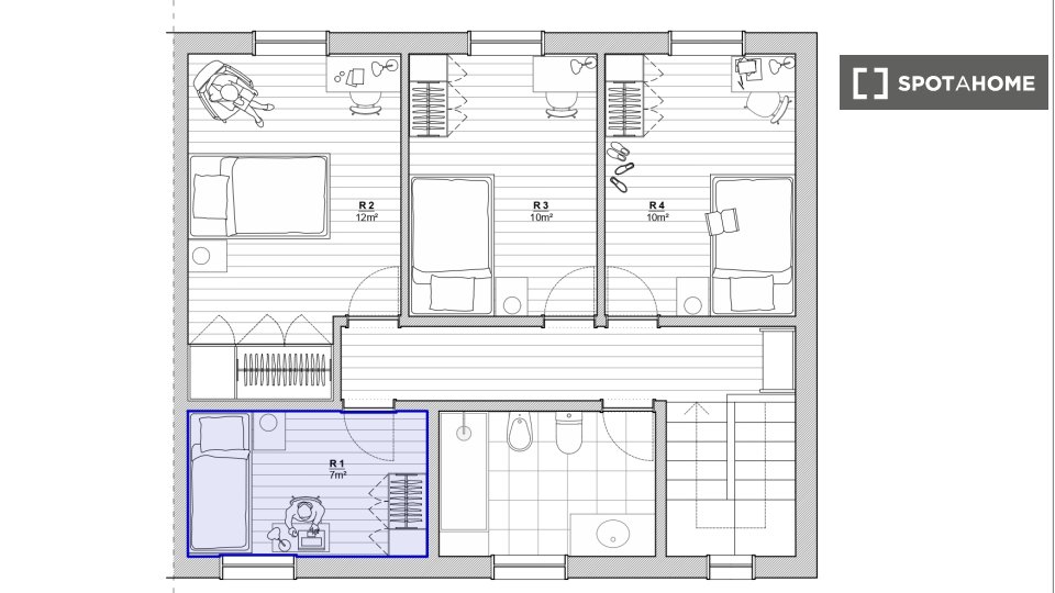 Double room Lisbon, 6 beds, 150m² — photo 8