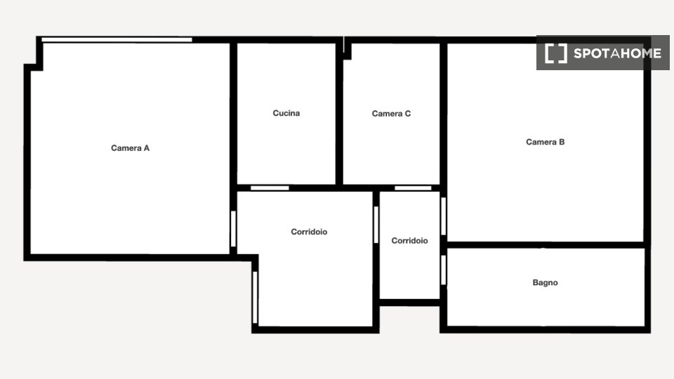 Double room Padua, 3 beds — photo 34