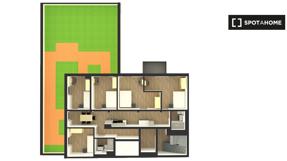 Double room Berlin, 5 beds, 119m² — photo 3