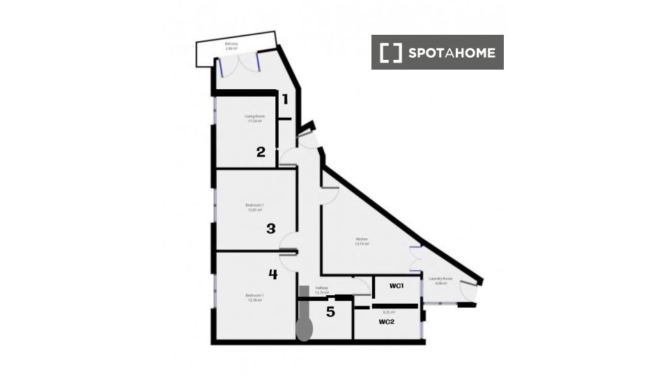 Double room Lisbon, 5 beds, 90m² — photo 20