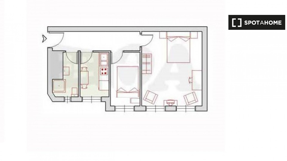 Apartment Berlin, 2 beds, 46m² — photo 11