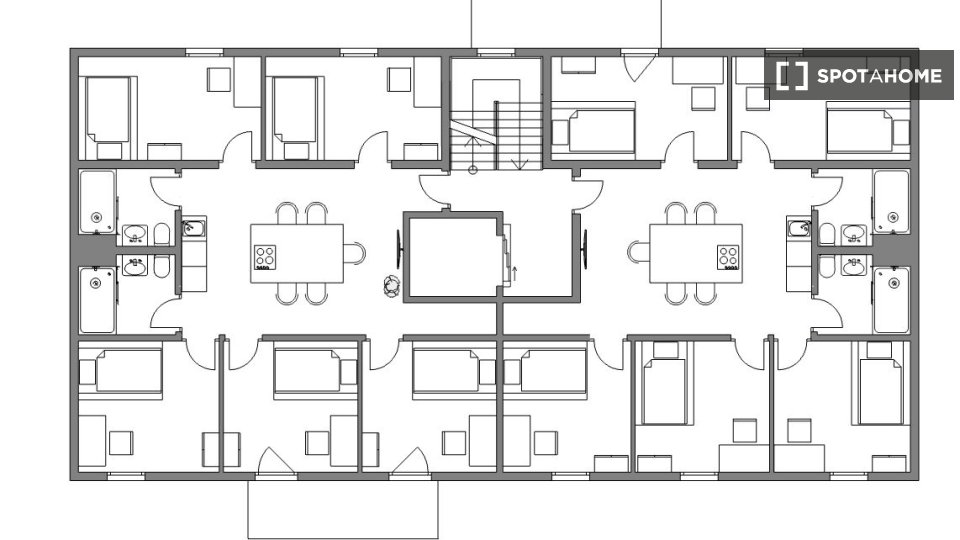 Double room Berlin, 4 beds, 90m² — photo 4