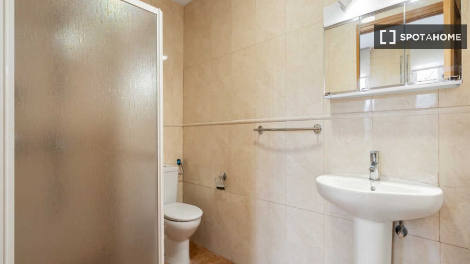 Soleggiata camera singola con bagno privato e con terrazzo - à Madrid