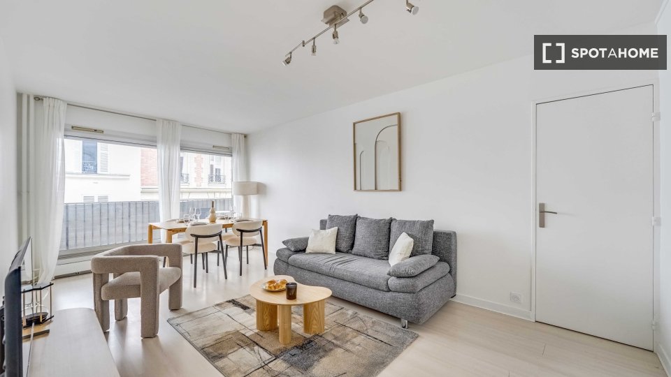 Appartamento con una camera da letto in affitto ad Auteuil-Sud, Parigi. - en París