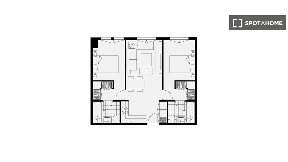 Apartment Madrid, 2 beds, 49m² — photo 1