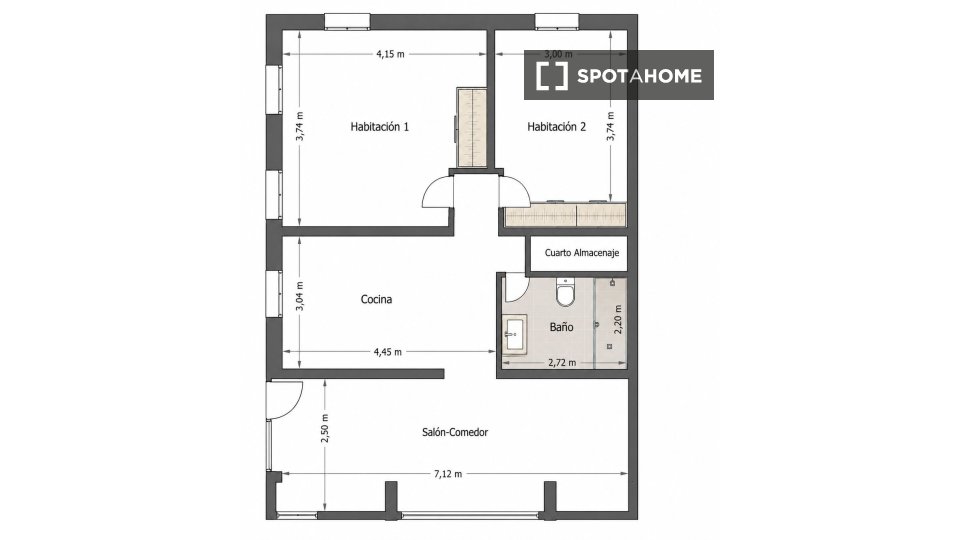 Apartment Madrid, 2 beds, 95m² — photo 5