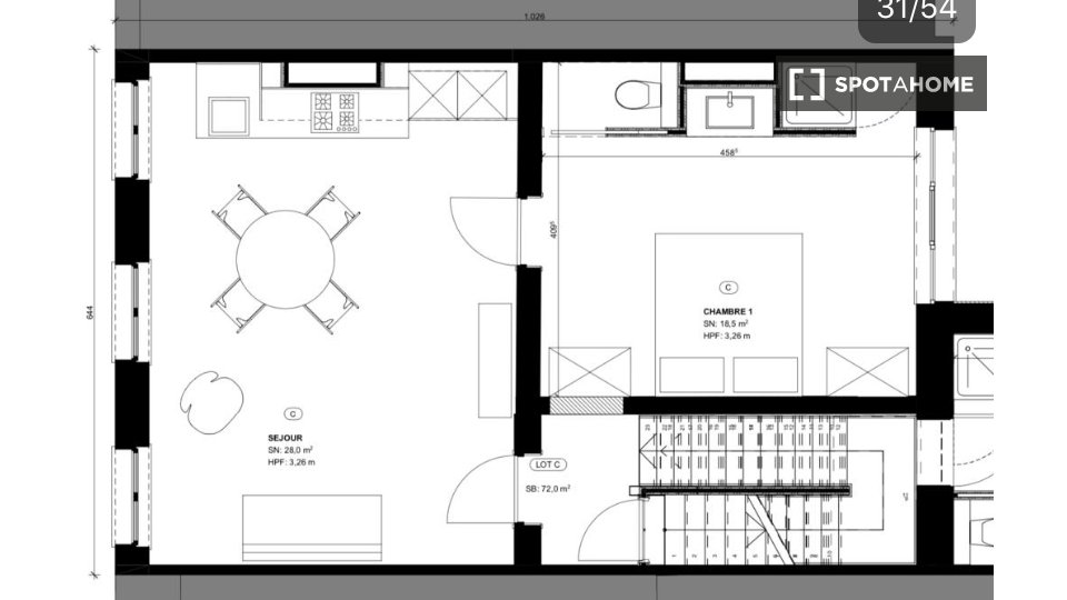 Apartment mono Brussels, 60m² — photo 16