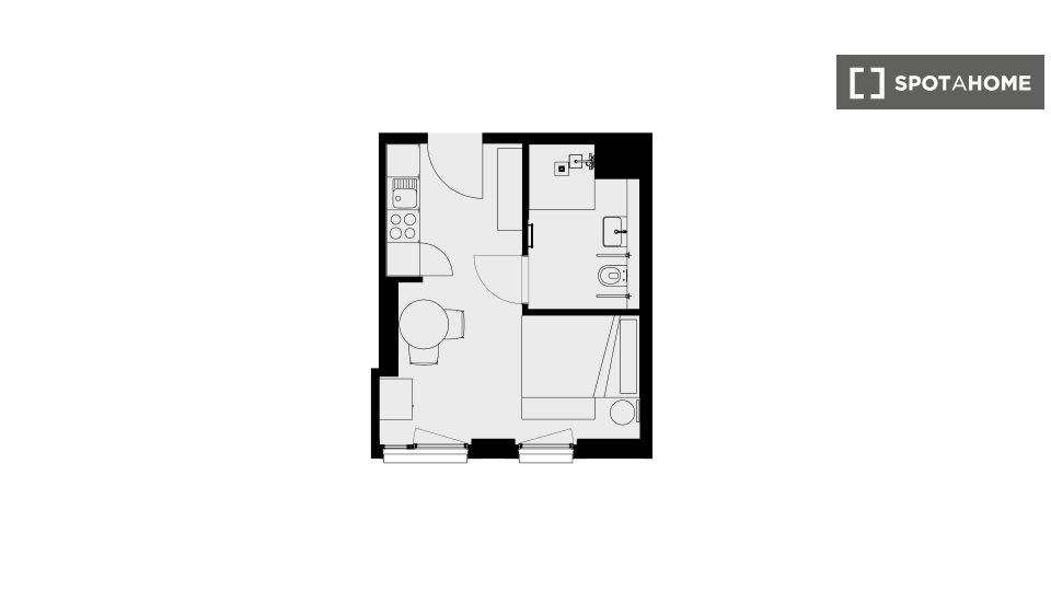 Apartment mono Leipzig, 24m² — photo 17