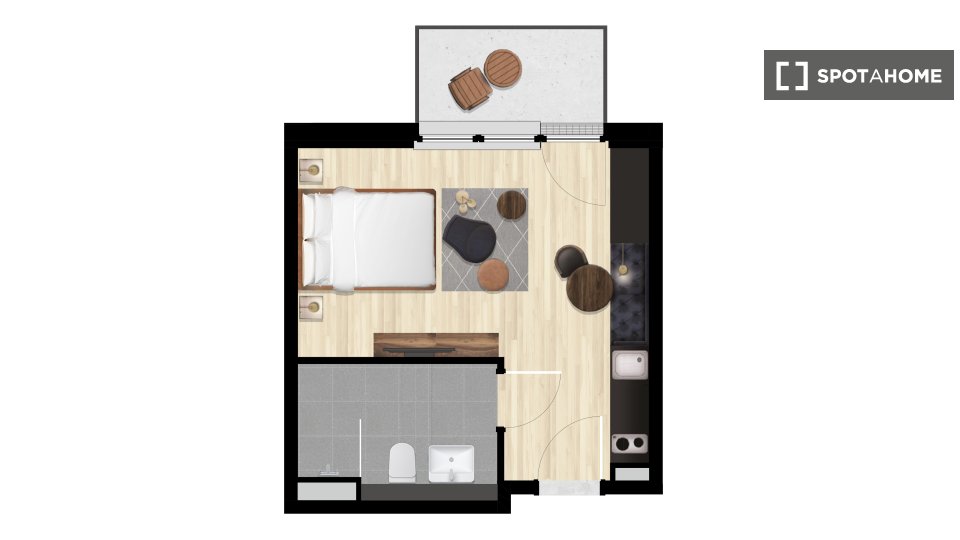 Apartment mono Berlin, 29m² — photo 7