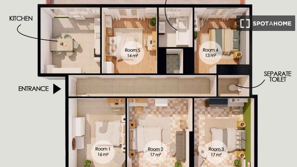 Double room Paris, 5 beds — photo 14