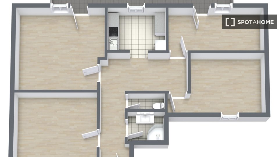 Double room Munich, 4 beds, 100m² — photo 11