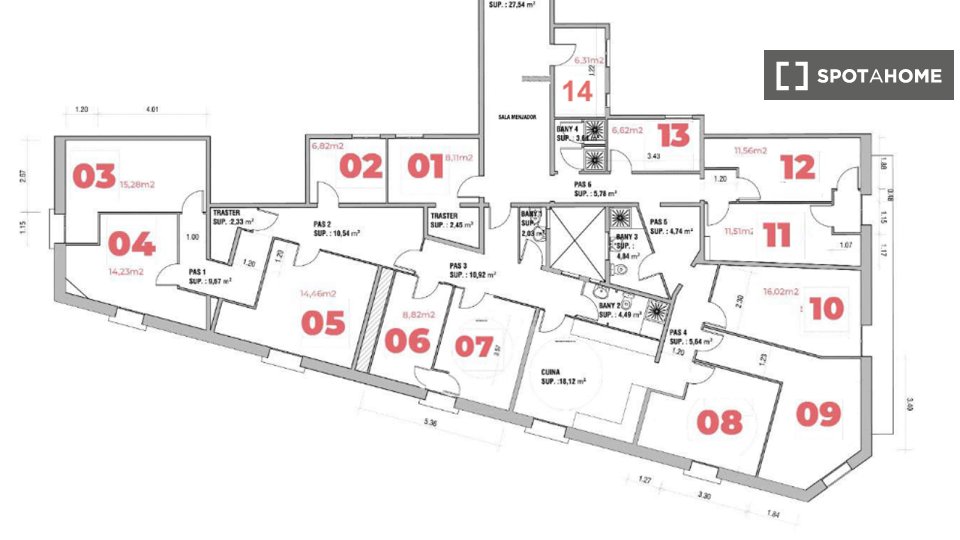 Double room Barcelona, 14 beds, 400m² — photo 18