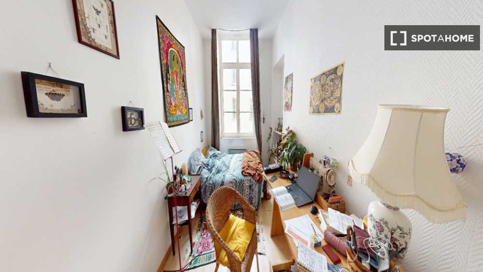 Stanza in appartamento condiviso in affitto a Bas des Pentes Presqu'Île - en Lyon