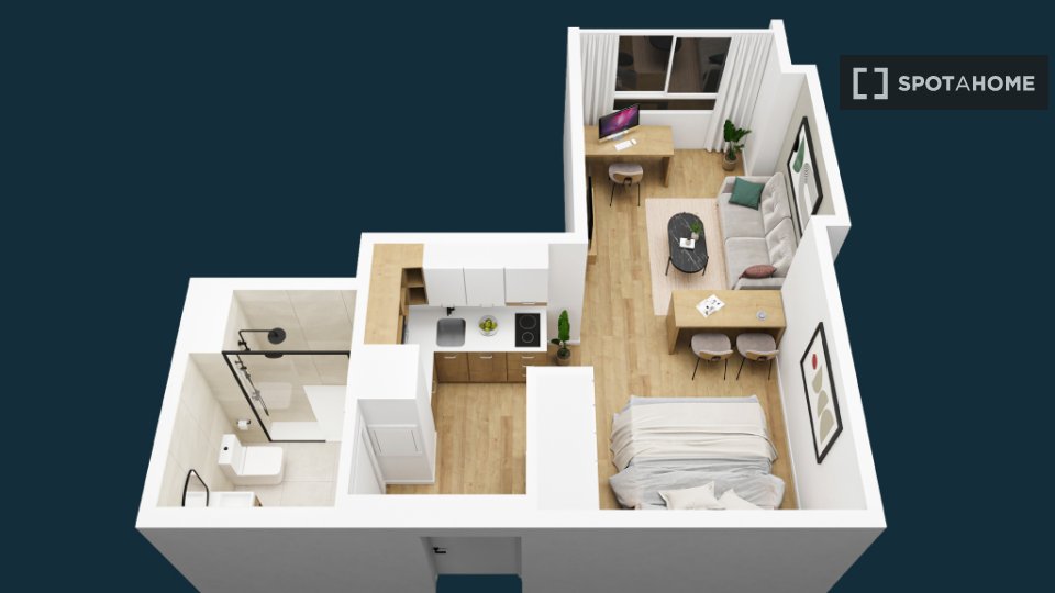 One-bedroom apartment for rent in Tres Cantos, Madrid - à Madrid