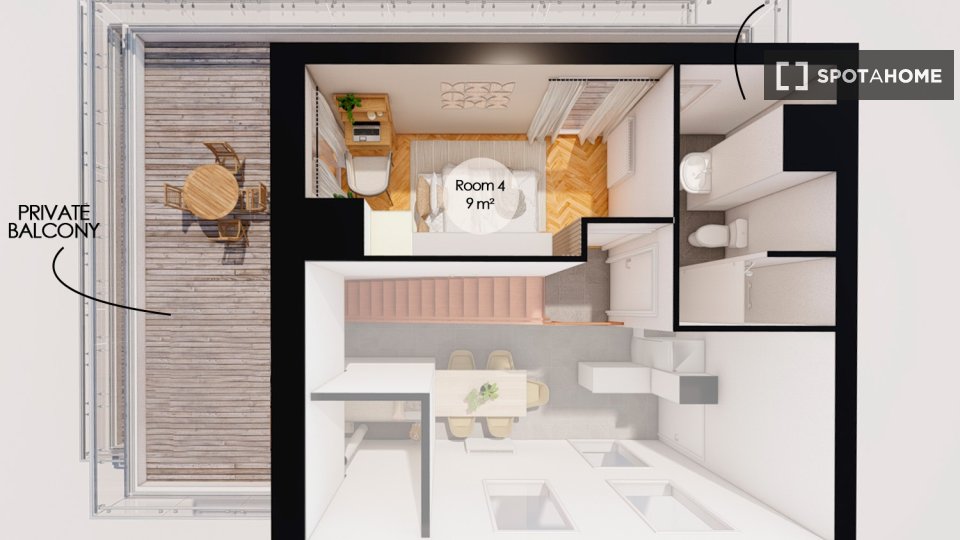 Camera doppia Parigi, 4 camere — foto 29