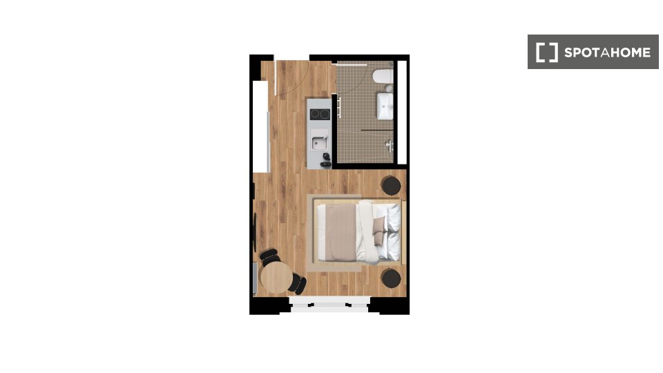 Whole studio in Berlin (ref 988007) Spotahome