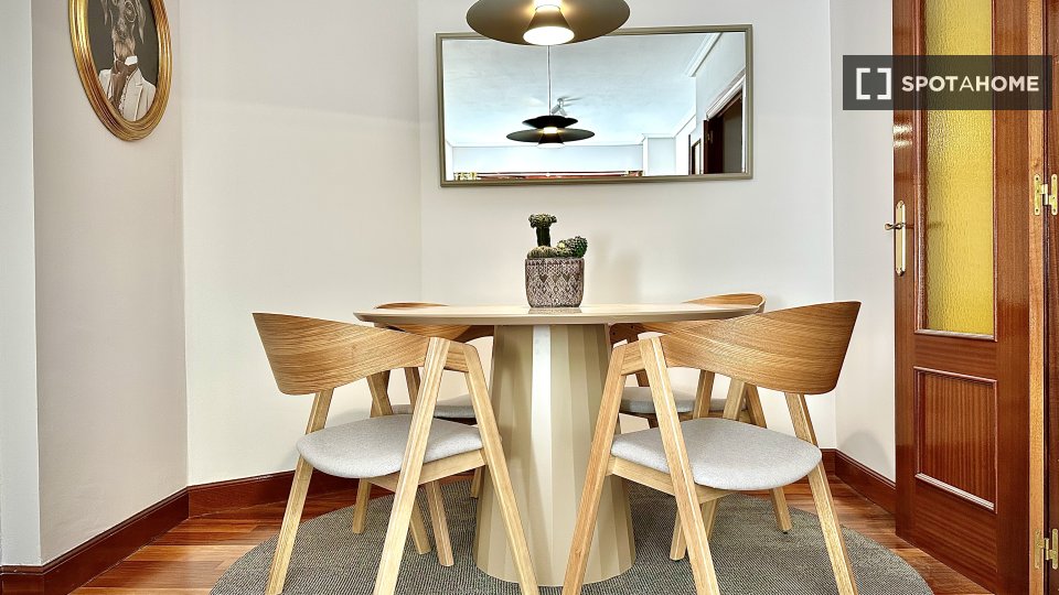 Apartamento de 1 dormitorio en alquiler en Abando, Bilbao