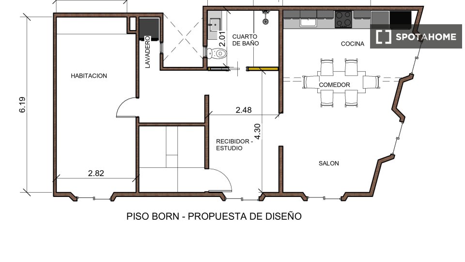 Apartment mono Barcelona, 80m² — photo 20