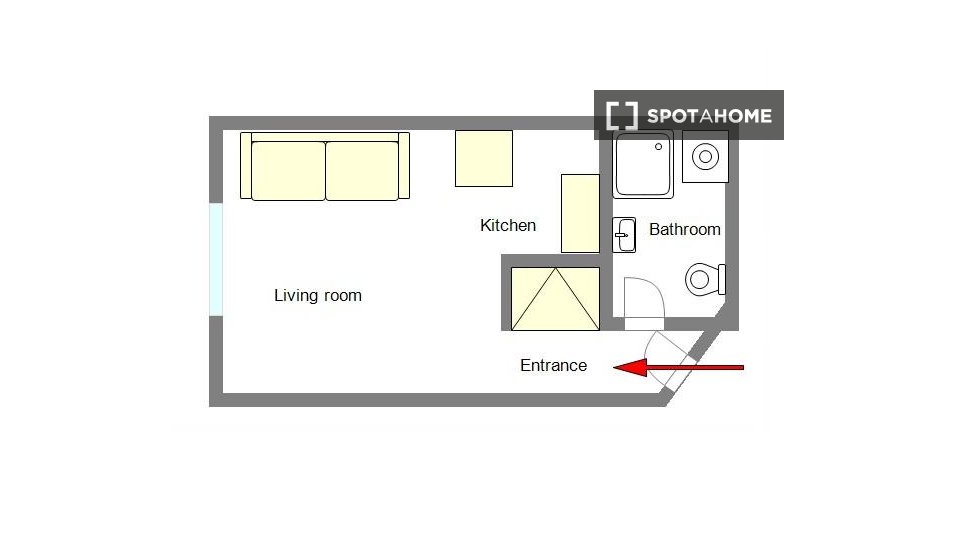 Apartment mono Parigi, 25m² — foto 16