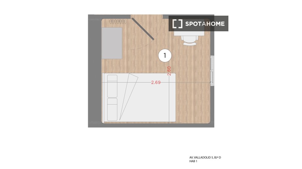 Double room Madrid, 4 beds — photo 22