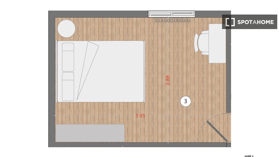 Double room Madrid, 5 beds — photo 14