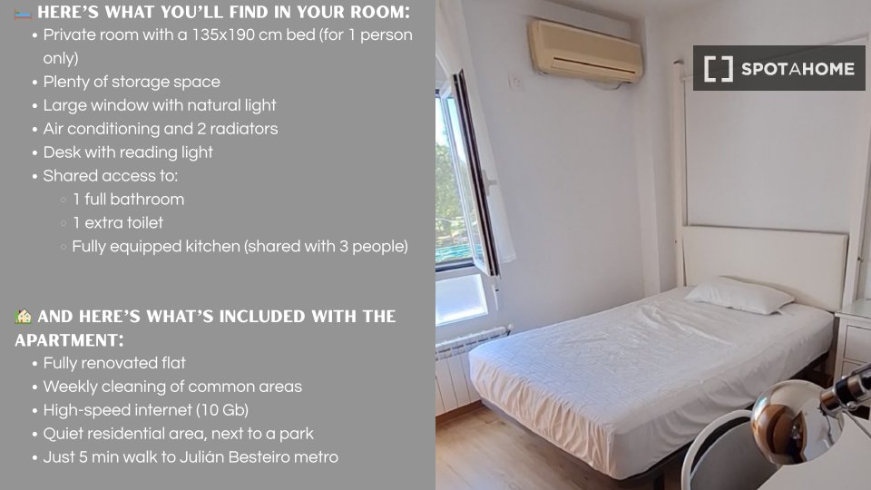Double room Madrid, 4 beds, 90m² — photo 40