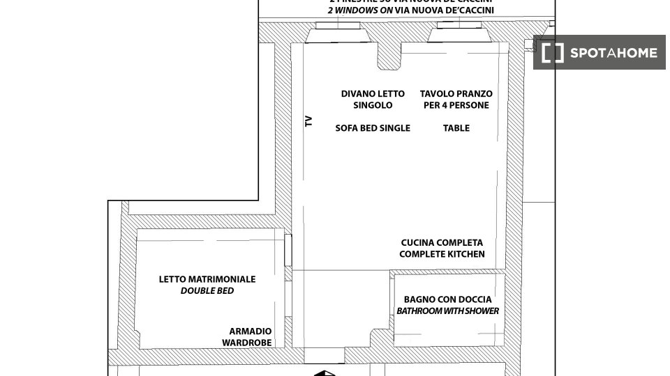 Apartment mono Florence, 40m² — photo 6