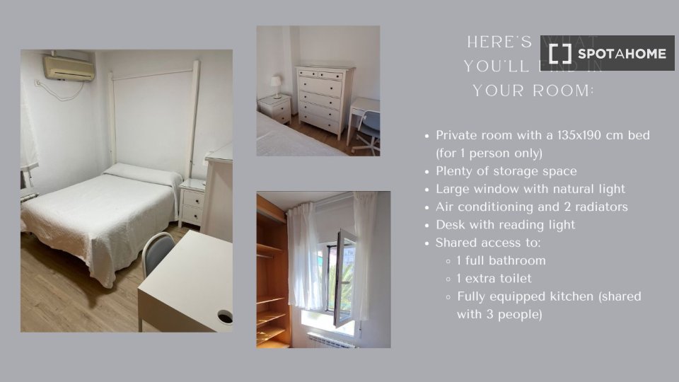 Double room Madrid, 4 beds, 90m² — photo 42