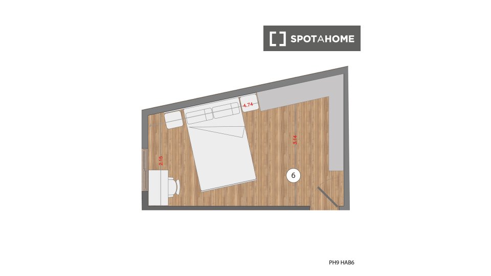 Double room Madrid, 6 beds — photo 26
