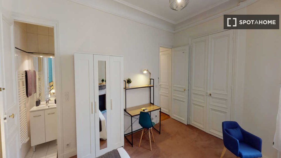 Camera in appartamento condiviso in affitto a Péreire-Malesherbes, Parigi - a Parigi