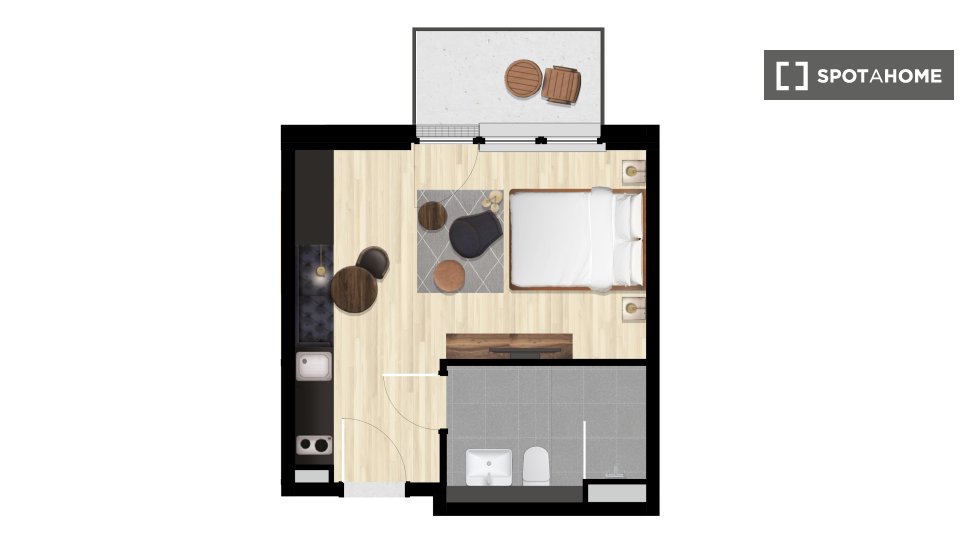 Apartment mono Berlin, 29m² — photo 20