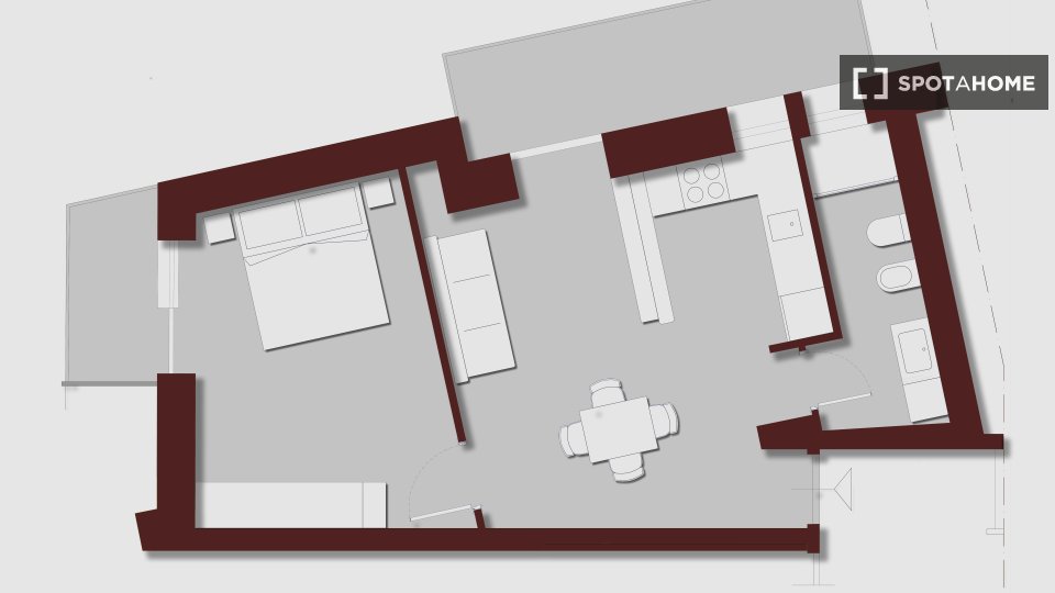 Apartment Rome, 2 beds, 55m² — photo 3