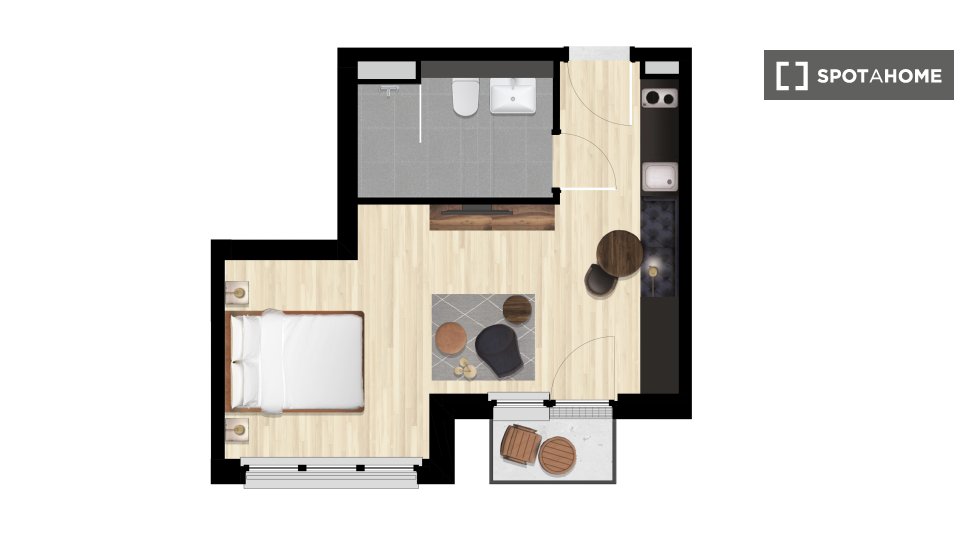 Apartment mono Berlin, 31m² — photo 11