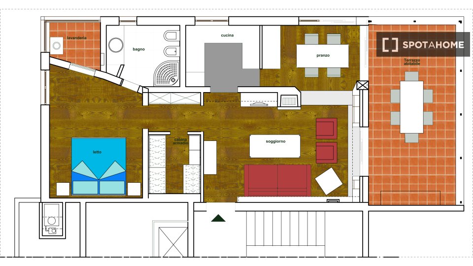Apartment Rome, 1 bed, 84m² — photo 9