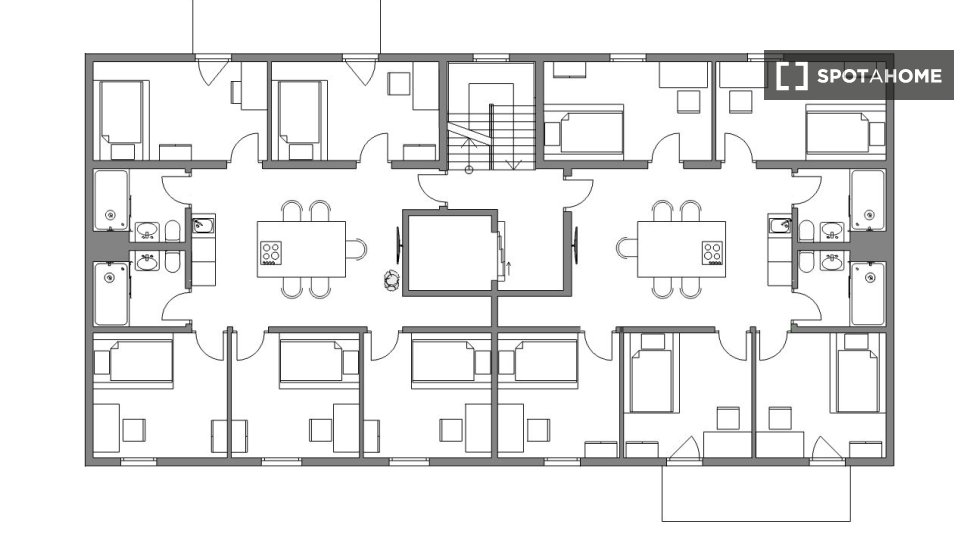 Double room Berlin, 5 beds, 90m² — photo 2