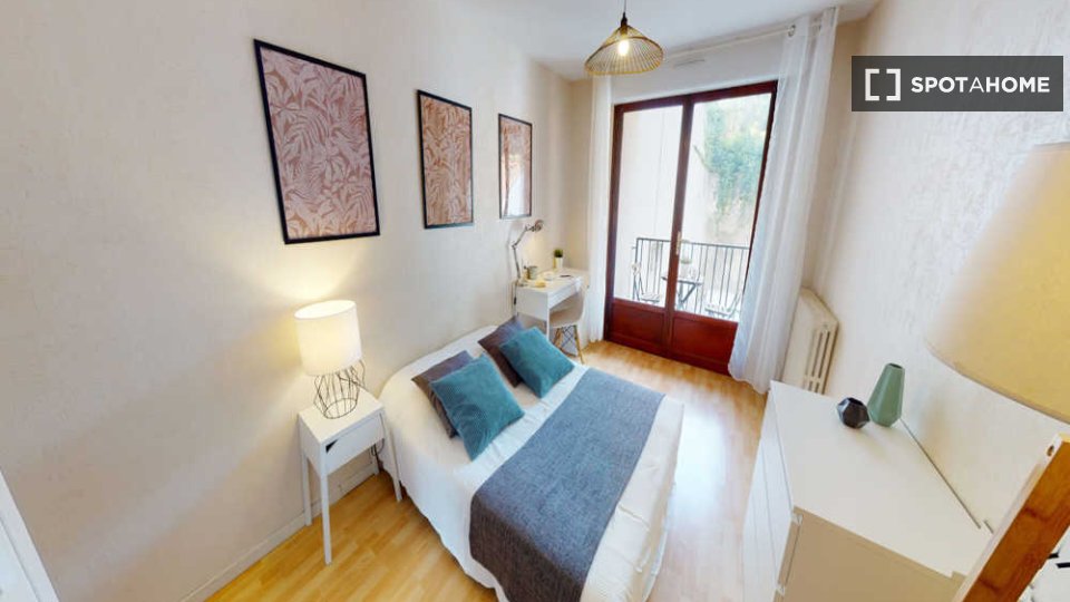 Camera in affitto in un appartamento condiviso con 5 camere da letto ad Amidonniers. - a Tolosa