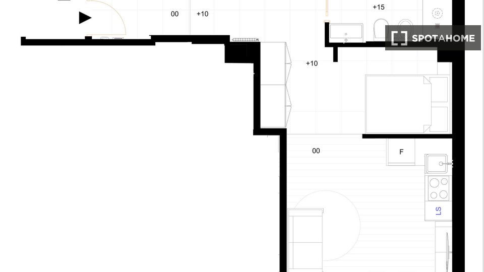 Apartment Milan, 1 bed, 45m² — photo 19