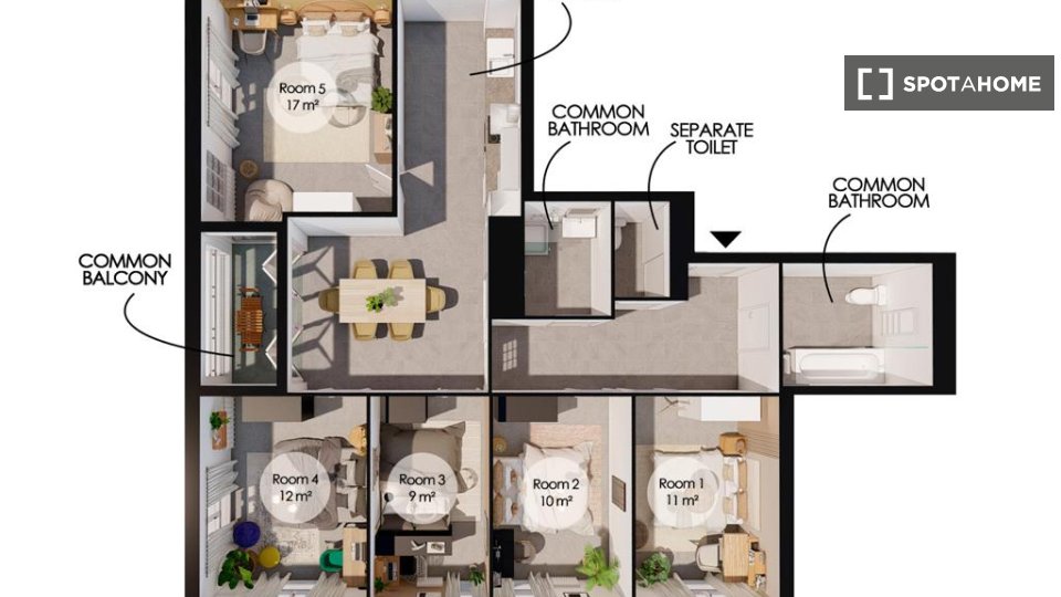 Camera doppia Parigi, 5 camere — foto 34