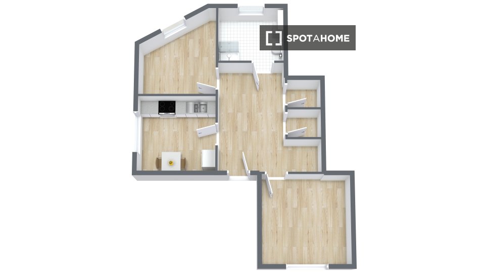 Double room Berlin, 8 beds, 49m² — photo 7