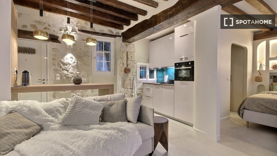 Appartamento con 1 camera da letto in affitto a Saint-Gervais, Parigi - in Paris