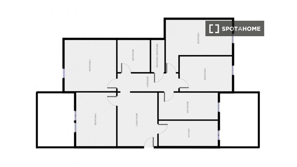 Double room Milan, 5 beds — photo 33