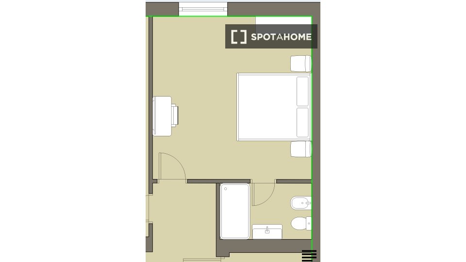 Habitación doble Roma, 2 habitaciones, 110m² — foto 3