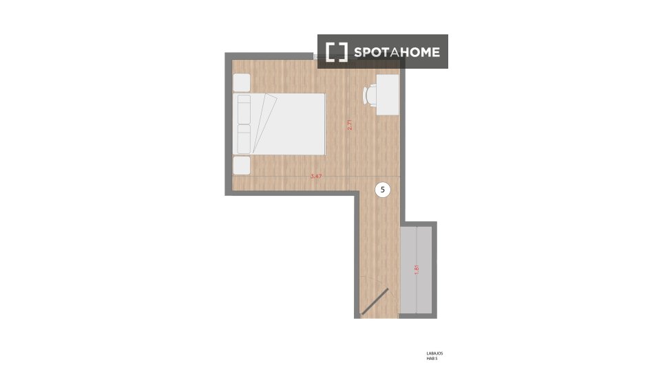 Double room Madrid, 5 beds — photo 26
