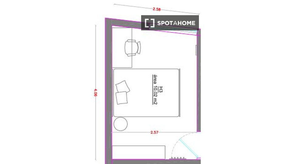 Double room Madrid, 6 beds — photo 13