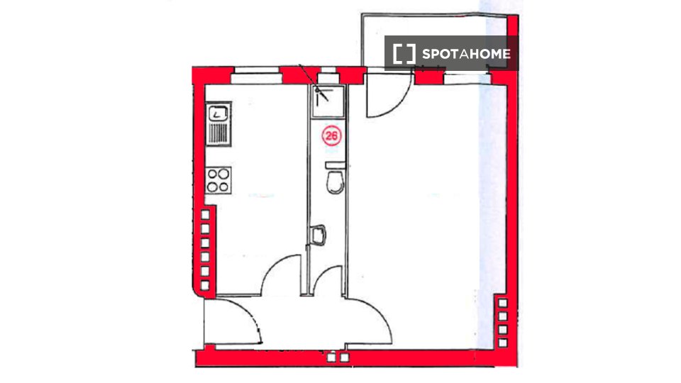 Apartment mono Berlin, 42m² — photo 16