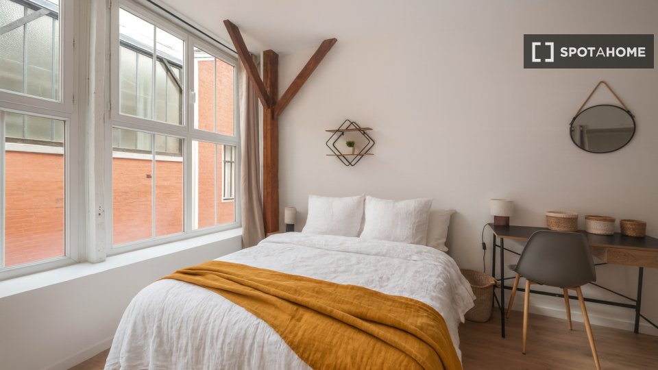 Appartamento con 1 camera da letto in affitto a Clignancourt-Jules Joffrin - en París