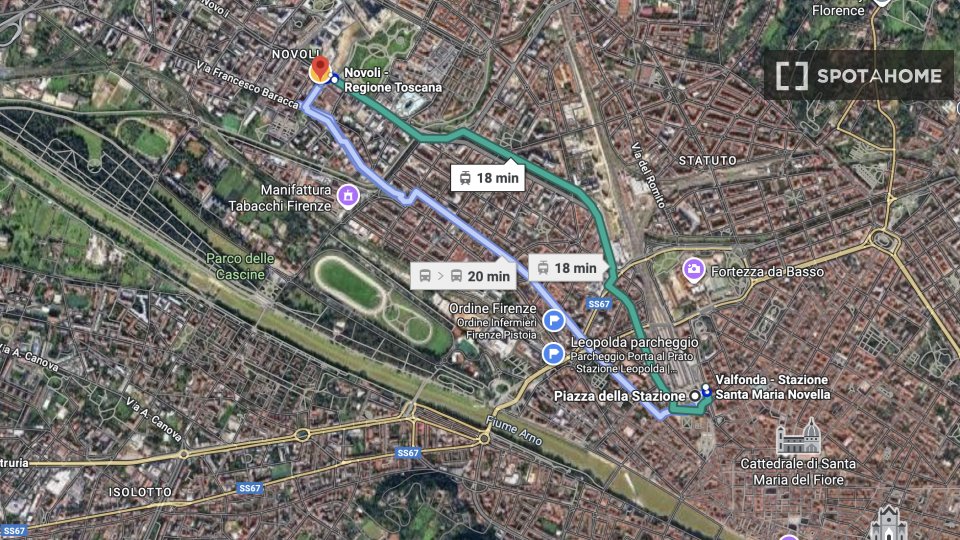 Double room Florence, 3 beds, 90m² — photo 49