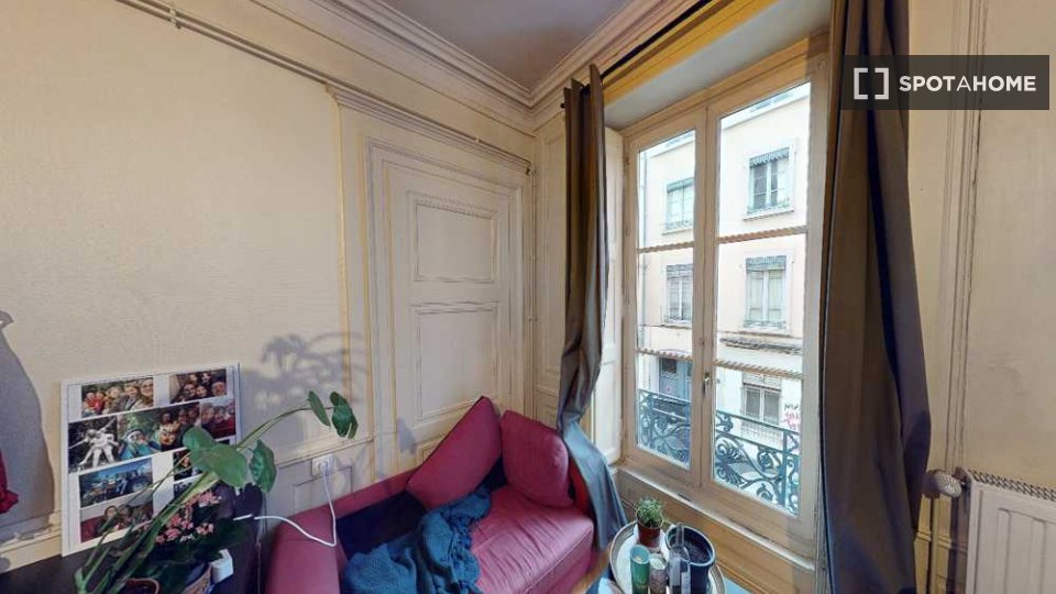 Stanza in appartamento condiviso in affitto a Bellecour Carnot, Lione