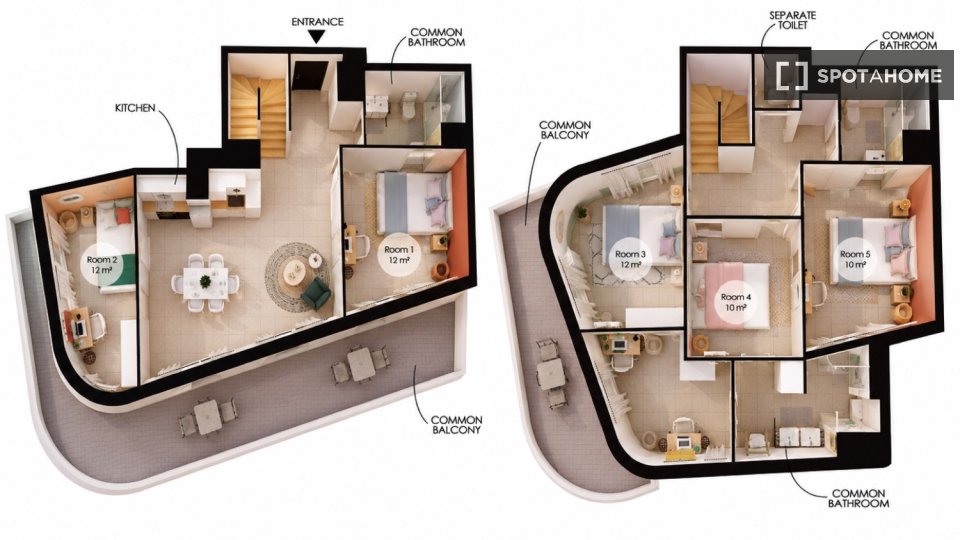 Camera doppia Lione, 5 camere — foto 25